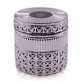 Silver Sun Face Forna Candle