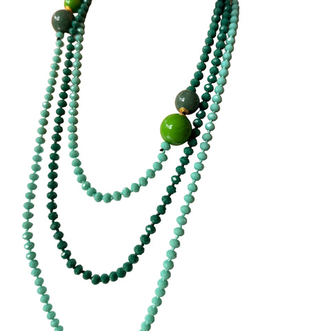Bella Sphera Necklace X Long Greens