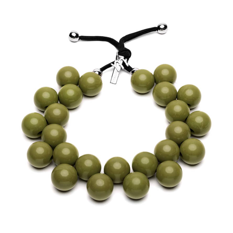 Color Necklace with Resin Balls