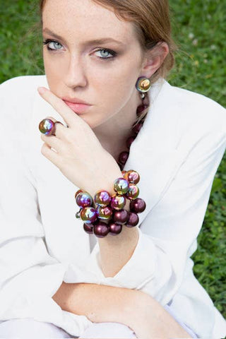Iride Resin Balls Bracelet