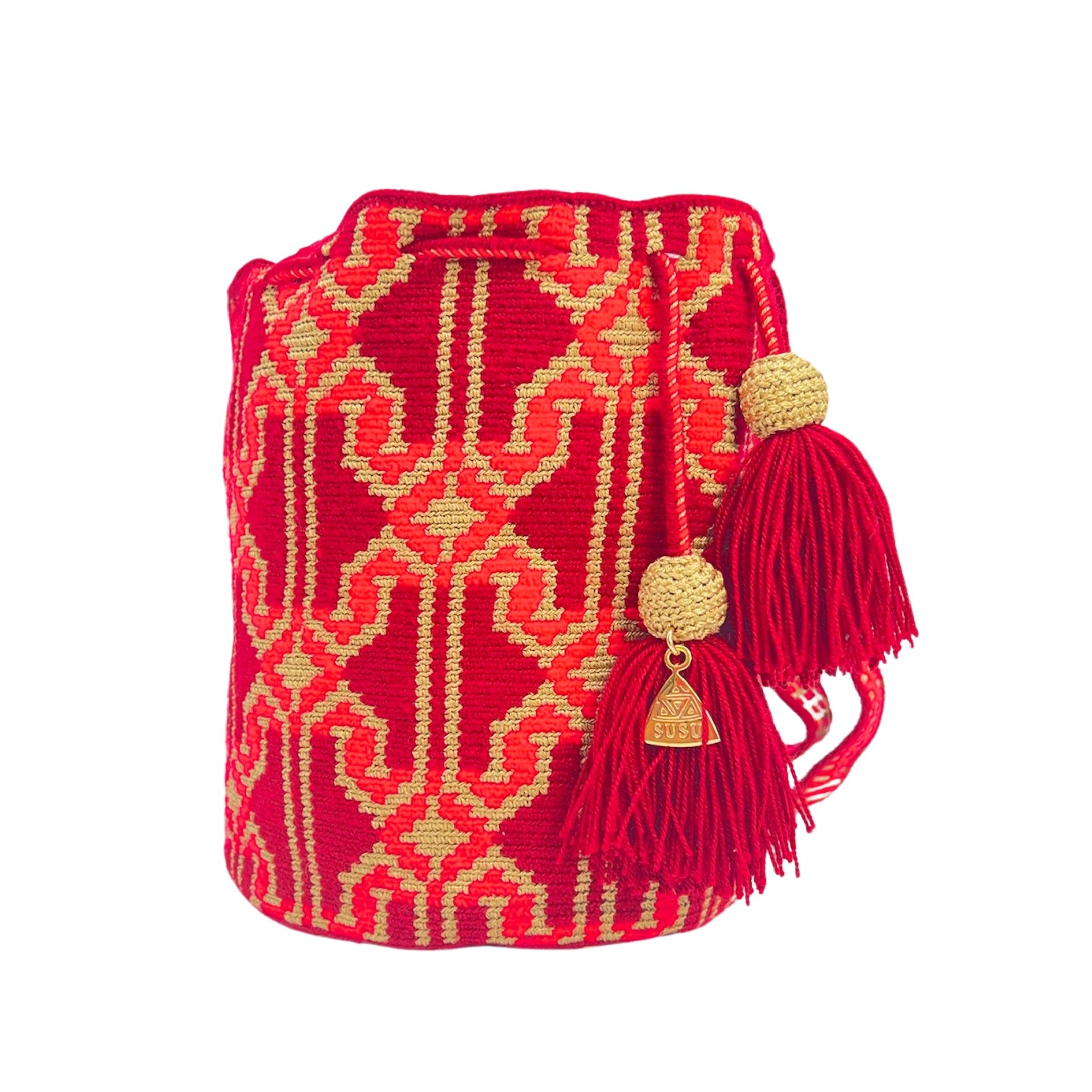 Medium Bucket Red and Burgundy – The Guild