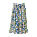 Handmade Cotton Skirt Blue Flowers