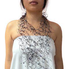 Artful Web Necklace Purple