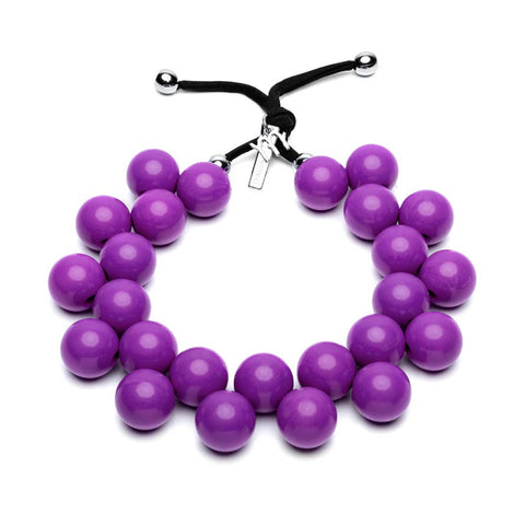 Color Necklace with Resin Balls