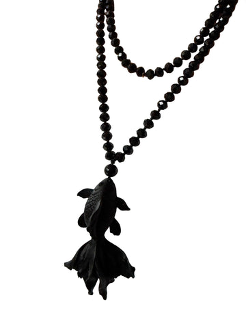 Bella Sphera Necklace Black Fish