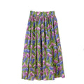Handmade Cotton Skirt - Red, Green, Blue