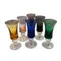 Set of 6 Vintage Color Shot Glasses