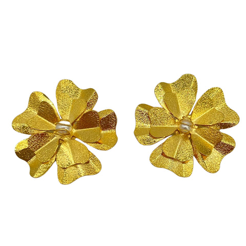 Flower Gold Earrings