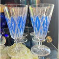 Set of 6 Vintage Crystal Wine Glasses