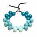 Ball Necklace Shades of Blue