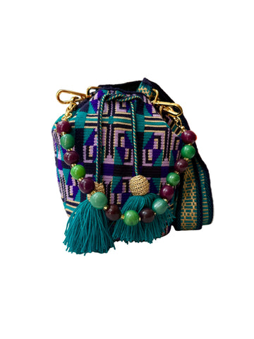 SUSU Mini with Tagua - Purple and Teal