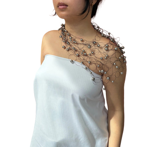 Artful Web Necklace Sikver
