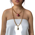 Bella Sphera Necklace Cream Crystals