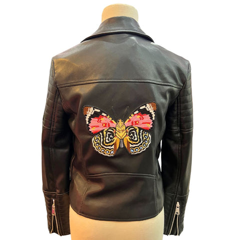 Black Moto Embellished Jacket