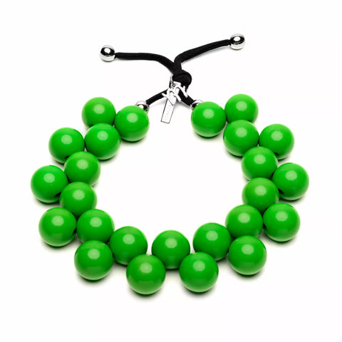 Ball Necklace Kelly Green