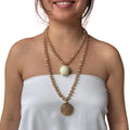 Bella Sphera Necklace Cream Crystals