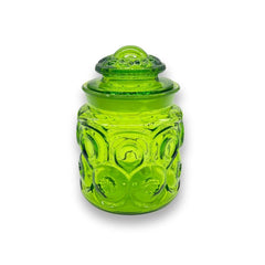 Green Glass Candy Jars