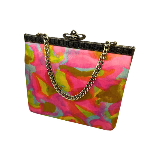 Vintage Large Neon 60s Clutch