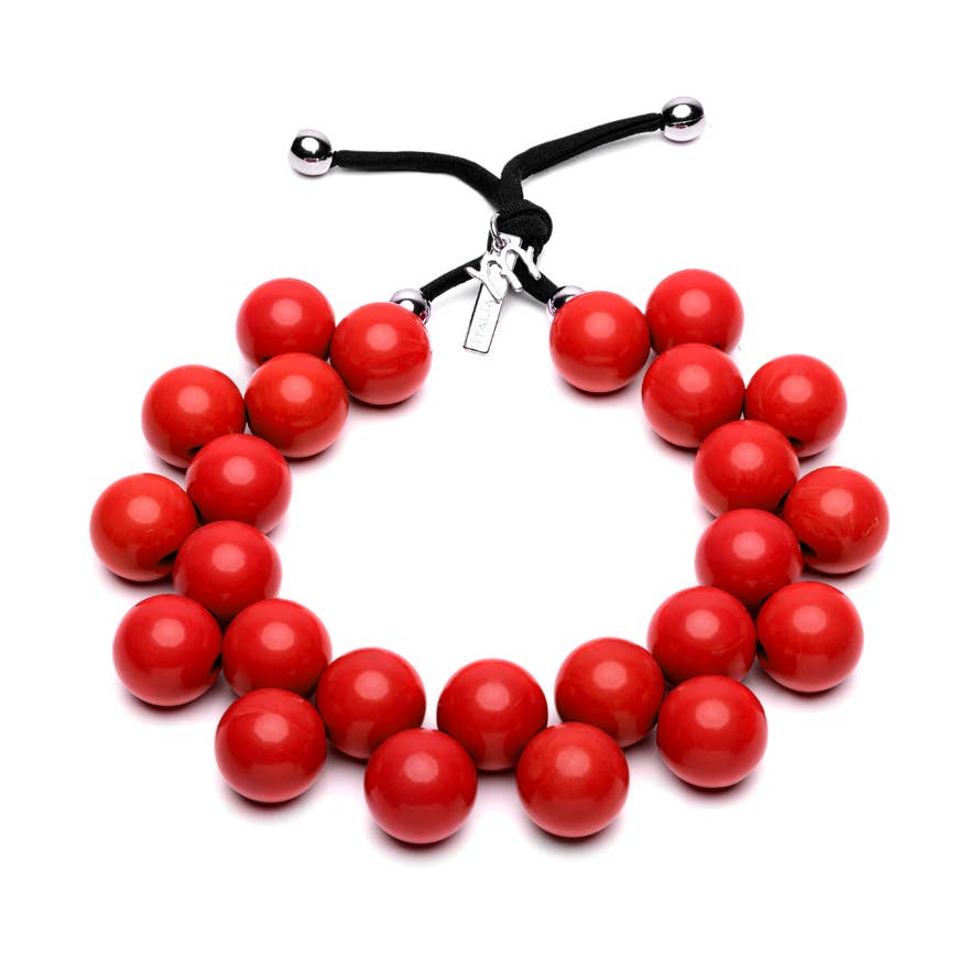 Color Necklace with Resin Balls