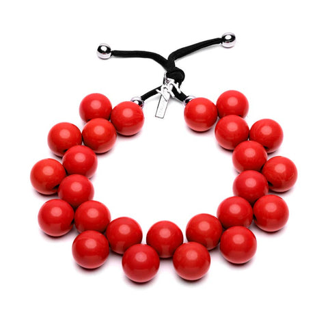 Color Necklace with Resin Balls