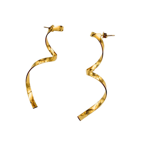 Spiral Gold Earrings