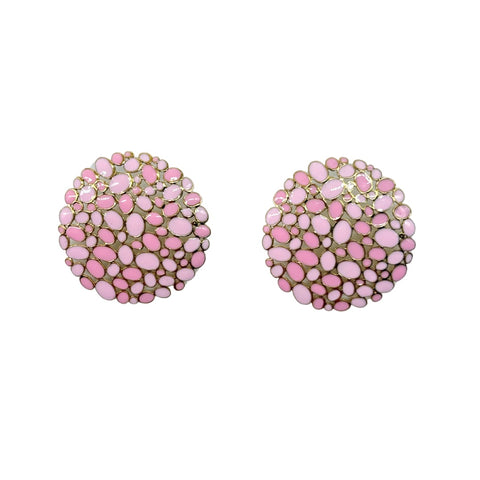 Pink Mosaic Earrings