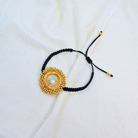 Romance Bracelet with Black Thread