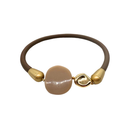 Taupe “Wrap it” Necklace/Bracelet