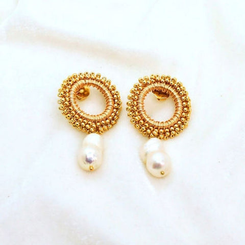 Romance Studs with Pearls