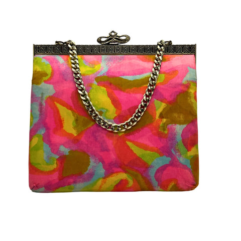 Vintage Large Neon 60s Clutch