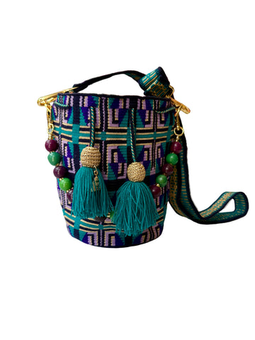 SUSU Mini with Tagua - Purple and Teal