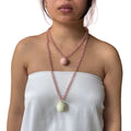 Bella Sphera Necklace Pink and Cream