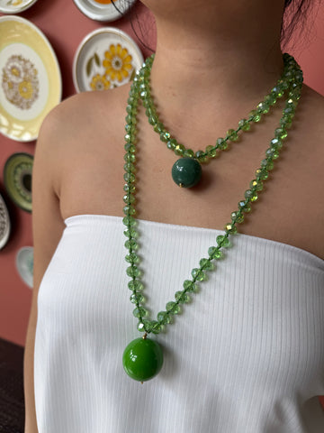 Bella Sphera Necklace Greens