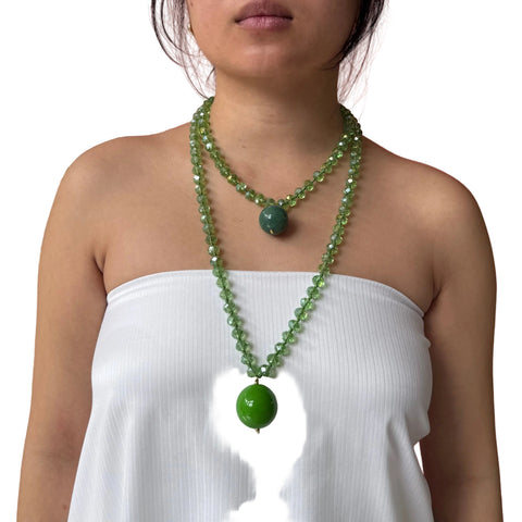 Bella Sphera Necklace Greens