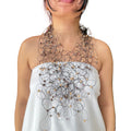 Artful Web Necklace Cream