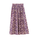 Handmade Cotton Skirt Plum