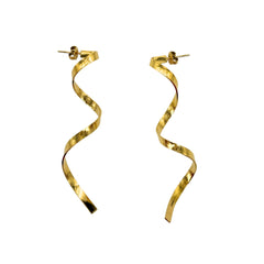 Spiral Gold Earrings