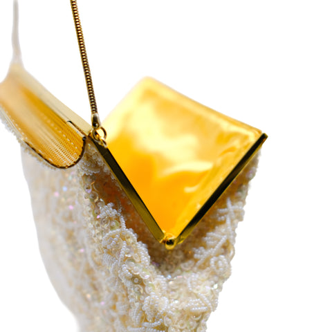 Vintage White Beaded Evening Bag