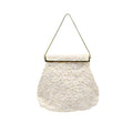 Vintage White Beaded Evening Bag
