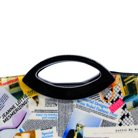 Black Magazine Clutch