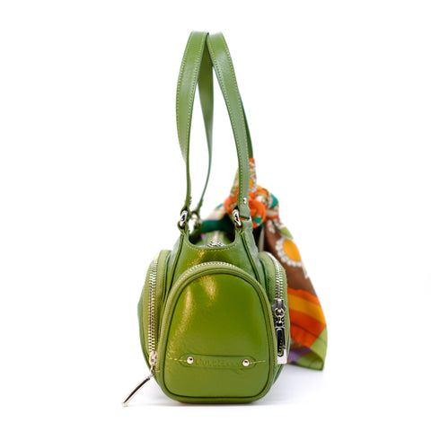 Green Leather Shoulder Bag