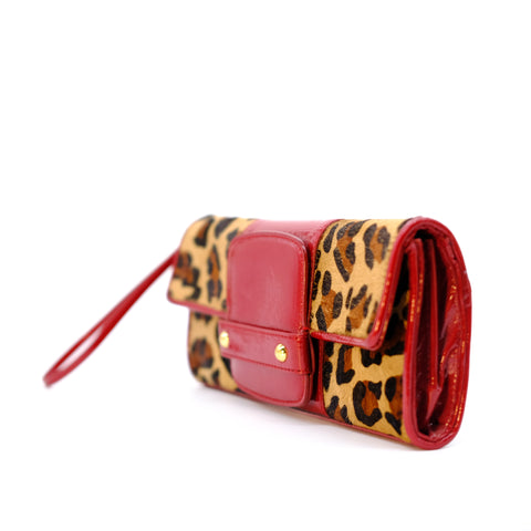 Leopard Hide Clutch