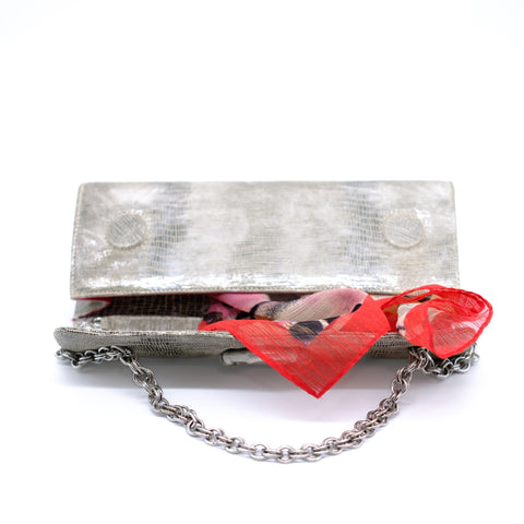 Silver Metallic Shoulder Bag