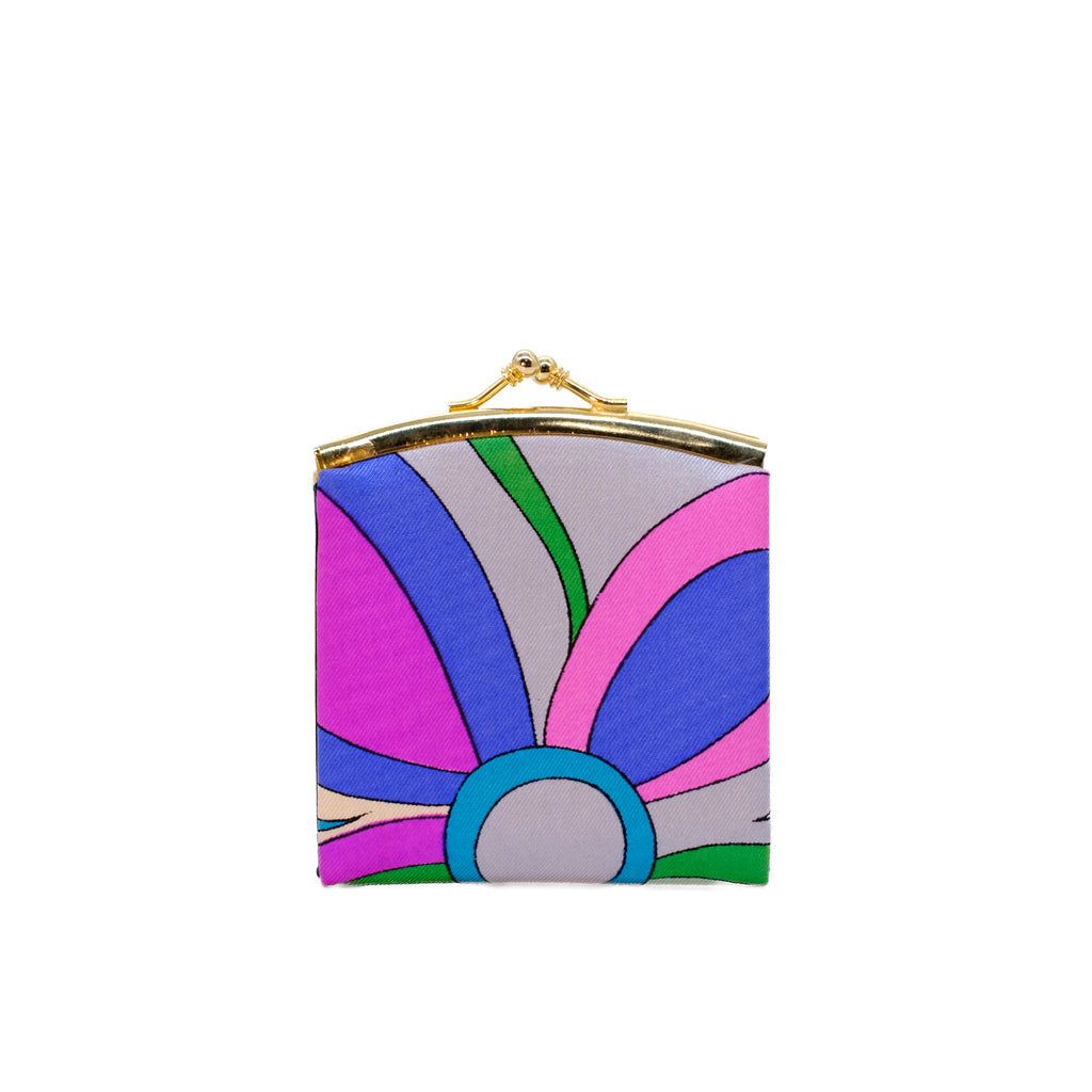 Pucci Patterned Silk Vintage Mini Coin Purse