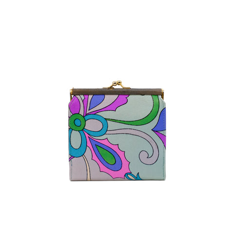 Pucci Patterned Silk Vintage Square Wallet