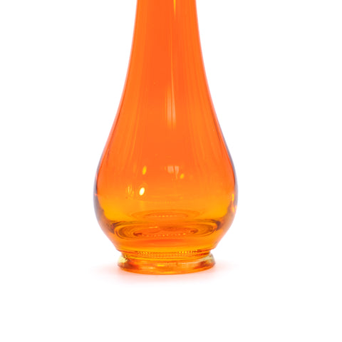 Vintage Orange Glass Vase