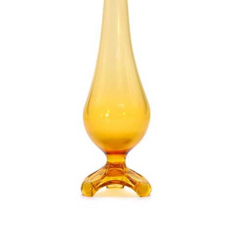 Vintage Amber Glass Vase