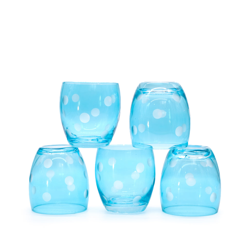 Dotty Bliss Stemless Wine Set