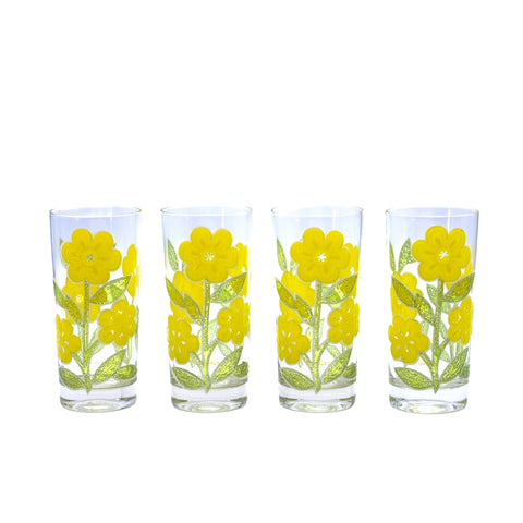 Vintage Petite Fleur Highball Set