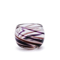 Plum Swirl Votive Vase